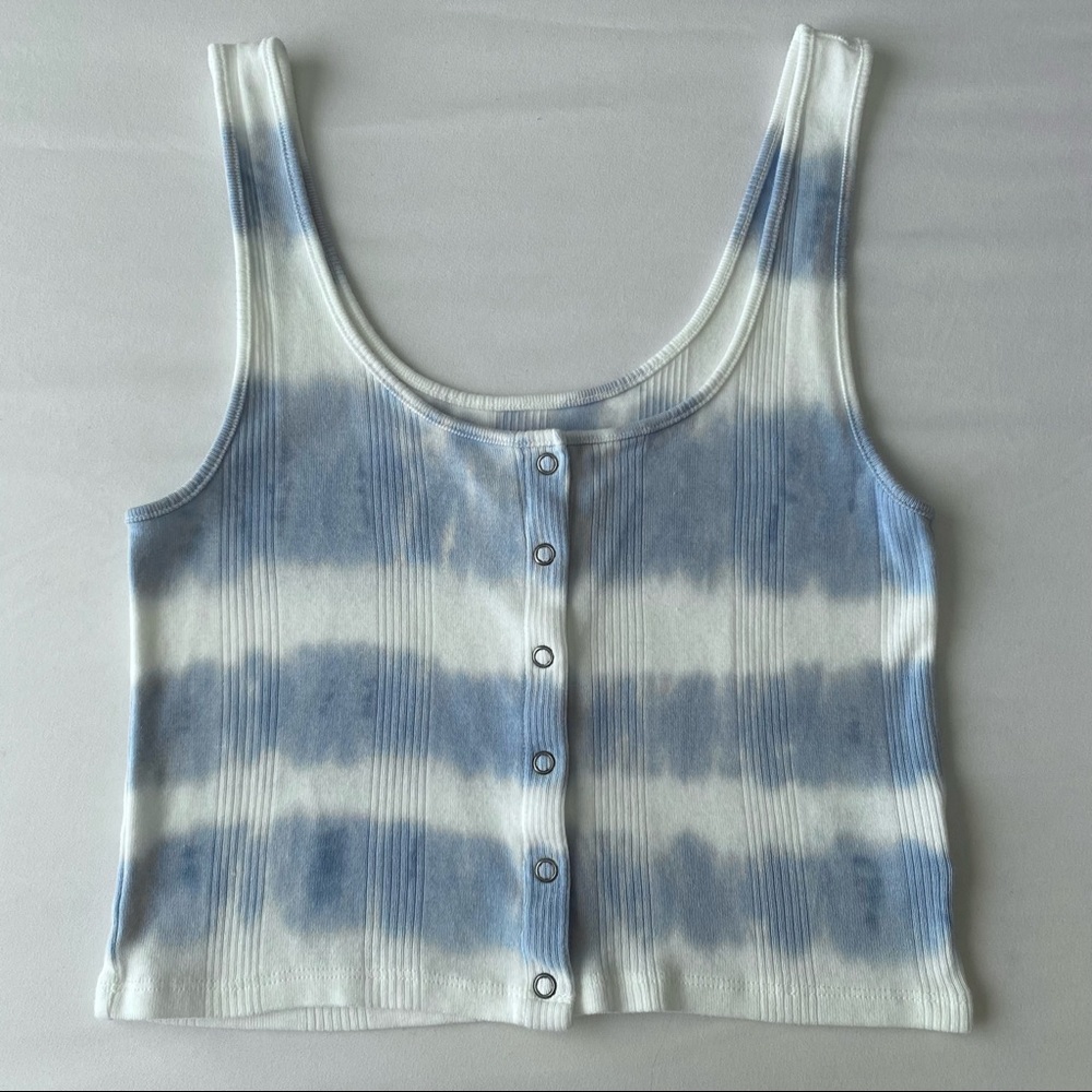 American Eagle Henley Cropped Tank